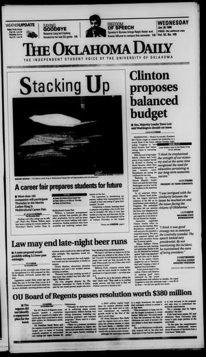 Primary view of object titled 'The Oklahoma Daily (Norman, Okla.), Vol. 82, No. 105, Ed. 1 Wednesday, January 28, 1998'.