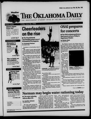 The Oklahoma Daily (Norman, Okla.), Vol. 82, No. 192, Ed. 1 Friday, June 26, 1998