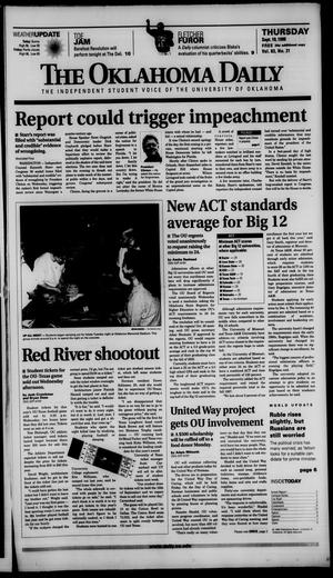 The Oklahoma Daily (Norman, Okla.), Vol. 83, No. 21, Ed. 1 Thursday, September 10, 1998