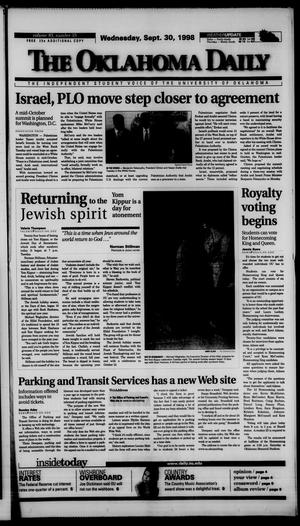 The Oklahoma Daily (Norman, Okla.), Vol. 83, No. 35, Ed. 1 Wednesday, September 30, 1998