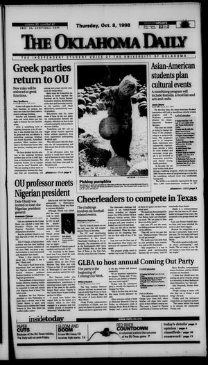 The Oklahoma Daily (Norman, Okla.), Vol. 83, No. 41, Ed. 1 Thursday, October 8, 1998