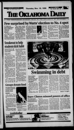 The Oklahoma Daily (Norman, Okla.), Vol. 83, No. 70, Ed. 1 Thursday, November 19, 1998