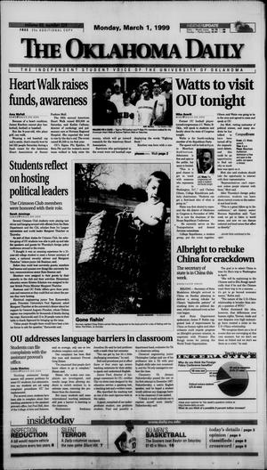 The Oklahoma Daily (Norman, Okla.), Vol. 83, No. 115, Ed. 1 Monday, March 1, 1999