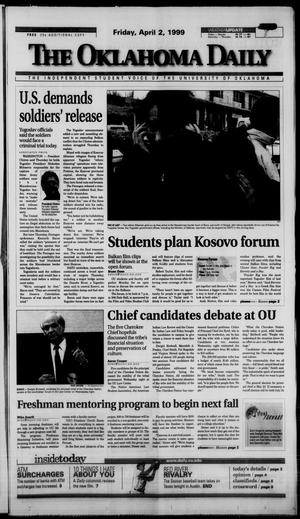 The Oklahoma Daily (Norman, Okla.), Vol. 83, No. 132, Ed. 1 Friday, April 2, 1999