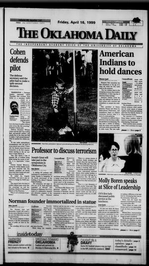 The Oklahoma Daily (Norman, Okla.), Vol. 83, No. 142, Ed. 1 Friday, April 16, 1999