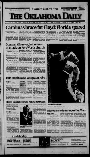 The Oklahoma Daily (Norman, Okla.), Vol. 84, No. 20, Ed. 1 Thursday, September 16, 1999