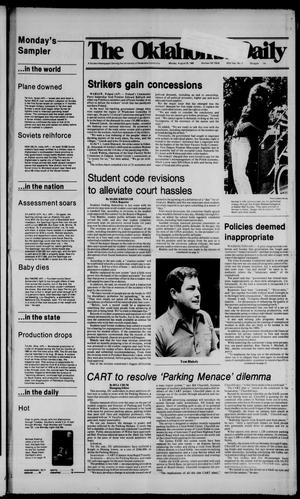 The Oklahoma Daily (Norman, Okla.), Vol. 67, No. 3, Ed. 1 Monday, August 25, 1980