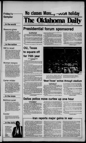The Oklahoma Daily (Norman, Okla.), Vol. 67, No. 35, Ed. 1 Friday, October 10, 1980