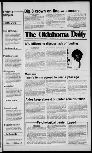 The Oklahoma Daily (Norman, Okla.), Vol. 67, No. 64, Ed. 1 Friday, November 21, 1980