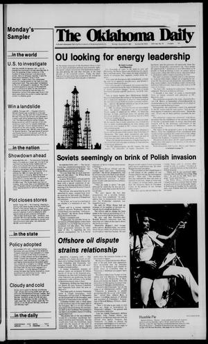 The Oklahoma Daily (Norman, Okla.), Vol. 67, No. 79, Ed. 1 Monday, December 8, 1980