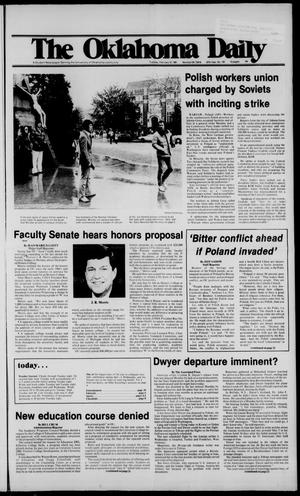 Primary view of object titled 'The Oklahoma Daily (Norman, Okla.), Vol. 67, No. 109, Ed. 1 Tuesday, February 10, 1981'.