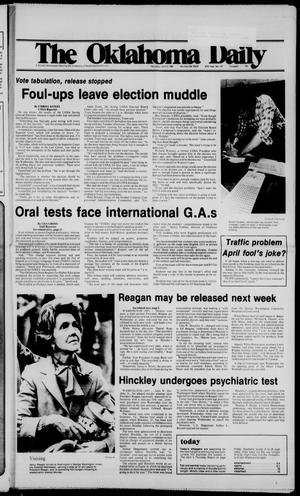 The Oklahoma Daily (Norman, Okla.), Vol. 67, No. 141, Ed. 1 Thursday, April 2, 1981