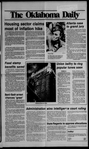 The Oklahoma Daily (Norman, Okla.), Vol. 67, No. 182, Ed. 1 Wednesday, June 24, 1981