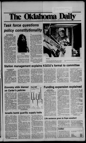 The Oklahoma Daily (Norman, Okla.), Vol. 67, No. 203, Ed. 1 Thursday, July 23, 1981