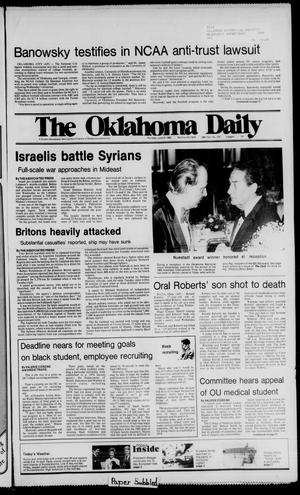 The Oklahoma Daily (Norman, Okla.), Vol. 68, No. 172, Ed. 1 Thursday, June 10, 1982