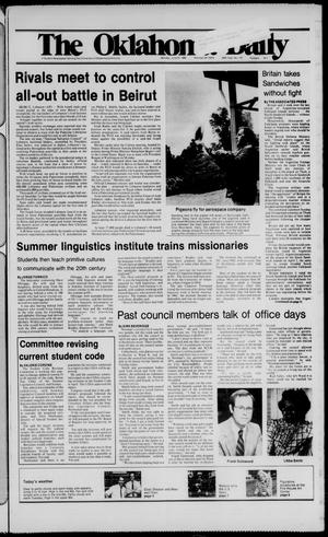 The Oklahoma Daily (Norman, Okla.), Vol. 68, No. 178, Ed. 1 Monday, June 21, 1982