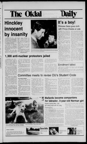 The Oklahoma Daily (Norman, Okla.), Vol. 68, No. 179, Ed. 1 Tuesday, June 22, 1982