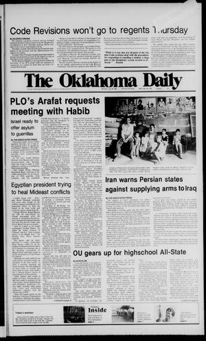 The Oklahoma Daily (Norman, Okla.), Vol. 68, No. 196, Ed. 1 Monday, July 19, 1982