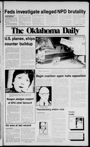 Primary view of object titled 'The Oklahoma Daily (Norman, Okla.), Vol. 69, No. 105, Ed. 1 Thursday, February 17, 1983'.