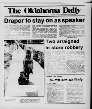 Primary view of object titled 'The Oklahoma Daily (Norman, Okla.), Vol. 69, No. 176, Ed. 1 Tuesday, June 21, 1983'.