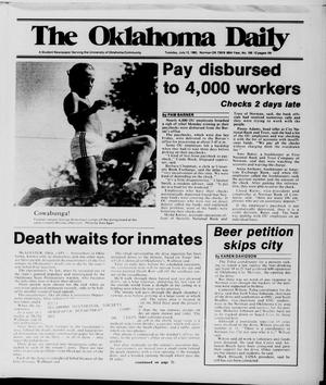 Primary view of object titled 'The Oklahoma Daily (Norman, Okla.), Vol. 69, No. 190, Ed. 1 Tuesday, July 12, 1983'.