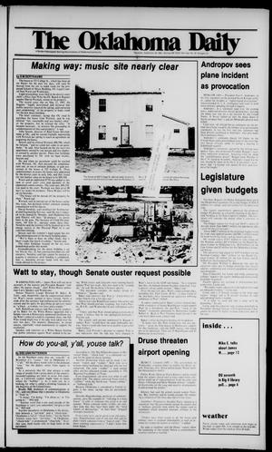 The Oklahoma Daily (Norman, Okla.), Vol. 70, No. 32, Ed. 1 Thursday, September 29, 1983