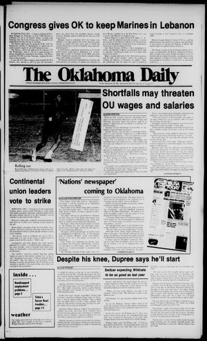 The Oklahoma Daily (Norman, Okla.), Vol. 70, No. 33, Ed. 1 Friday, September 30, 1983