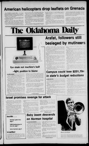 Primary view of object titled 'The Oklahoma Daily (Norman, Okla.), Vol. 70, No. 60, Ed. 1 Monday, November 7, 1983'.