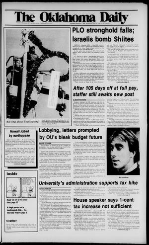 The Oklahoma Daily (Norman, Okla.), Vol. 70, No. 69, Ed. 1 Thursday, November 17, 1983