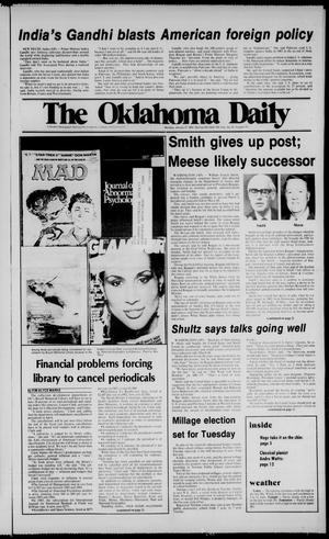 The Oklahoma Daily (Norman, Okla.), Vol. 70, No. 93, Ed. 1 Monday, January 23, 1984