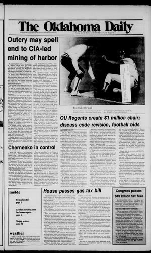 The Oklahoma Daily (Norman, Okla.), Vol. 70, No. 144, Ed. 1 Thursday, April 12, 1984