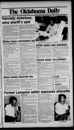 The Oklahoma Daily (Norman, Okla.), Vol. 71, No. 6, Ed. 1 Wednesday, August 29, 1984