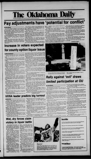 The Oklahoma Daily (Norman, Okla.), Vol. 71, No. 20, Ed. 1 Tuesday, September 18, 1984