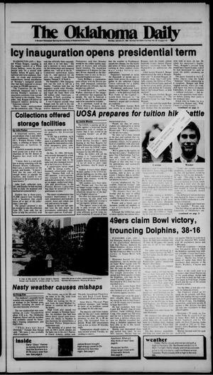 Primary view of object titled 'The Oklahoma Daily (Norman, Okla.), Vol. 71, No. 92, Ed. 1 Monday, January 21, 1985'.