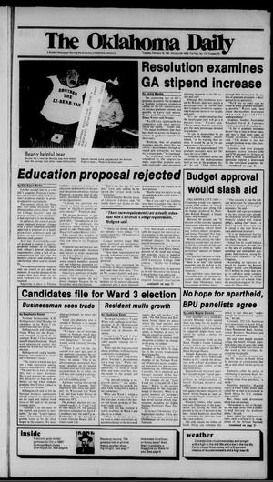 The Oklahoma Daily (Norman, Okla.), Vol. 71, No. 113, Ed. 1 Tuesday, February 19, 1985