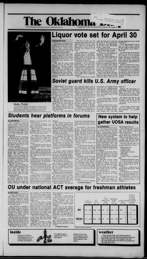 The Oklahoma Daily (Norman, Okla.), Vol. 71, No. 133, Ed. 1 Tuesday, March 26, 1985