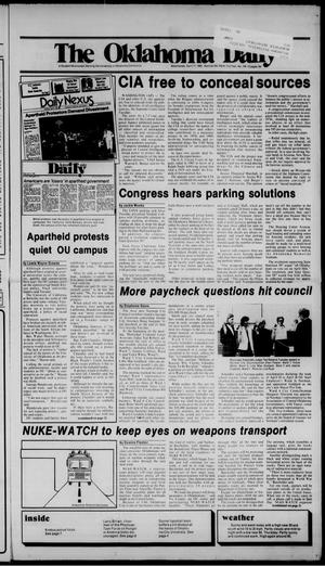 The Oklahoma Daily (Norman, Okla.), Vol. 71, No. 150, Ed. 1 Wednesday, April 17, 1985