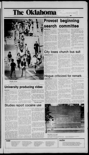 The Oklahoma Daily (Norman, Okla.), Vol. 72, No. 21, Ed. 1 Thursday, September 19, 1985
