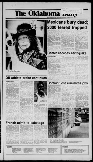 The Oklahoma Daily (Norman, Okla.), Vol. 72, No. 23, Ed. 1 Monday, September 23, 1985