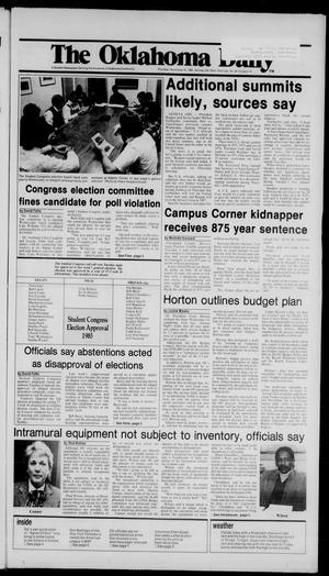 The Oklahoma Daily (Norman, Okla.), Vol. 72, No. 69, Ed. 1 Thursday, November 21, 1985