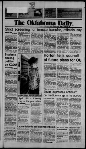 The Oklahoma Daily (Norman, Okla.), Vol. 73, No. 151, Ed. 1 Thursday, April 16, 1987