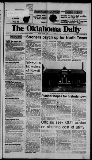The Oklahoma Daily (Norman, Okla.), Vol. 73, No. 14, Ed. 1 Saturday, September 5, 1987