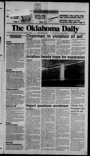 The Oklahoma Daily (Norman, Okla.), Vol. 73, No. 15, Ed. 1 Tuesday, September 8, 1987