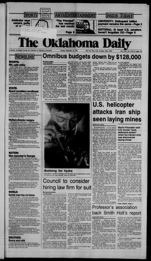 The Oklahoma Daily (Norman, Okla.), Vol. 73, No. 26, Ed. 1 Tuesday, September 22, 1987