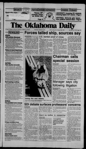 The Oklahoma Daily (Norman, Okla.), Vol. 73, No. 27, Ed. 1 Wednesday, September 23, 1987