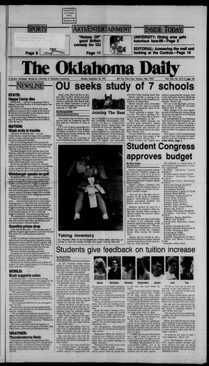 The Oklahoma Daily (Norman, Okla.), Vol. 73, No. 30, Ed. 1 Monday, September 28, 1987