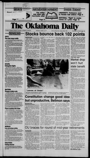 The Oklahoma Daily (Norman, Okla.), Vol. 73, No. 46, Ed. 1 Wednesday, October 21, 1987