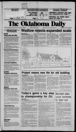 The Oklahoma Daily (Norman, Okla.), Vol. 73, No. 60, Ed. 1 Saturday, November 7, 1987