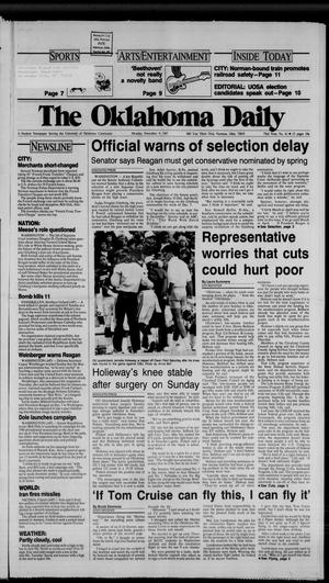 The Oklahoma Daily (Norman, Okla.), Vol. 73, No. 61, Ed. 1 Monday, November 9, 1987