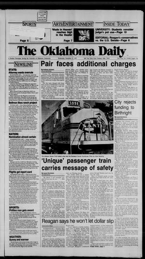 The Oklahoma Daily (Norman, Okla.), Vol. 73, No. 63, Ed. 1 Wednesday, November 11, 1987